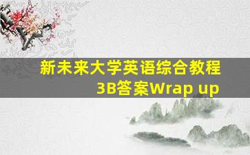 新未来大学英语综合教程3B答案Wrap up